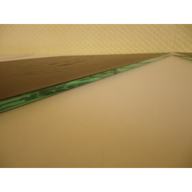 Engraved Wall-Mounted Mirrors in Asymmetrical Venetian Style, 1970s, Set of 2 For Sale - Image 15 of 16