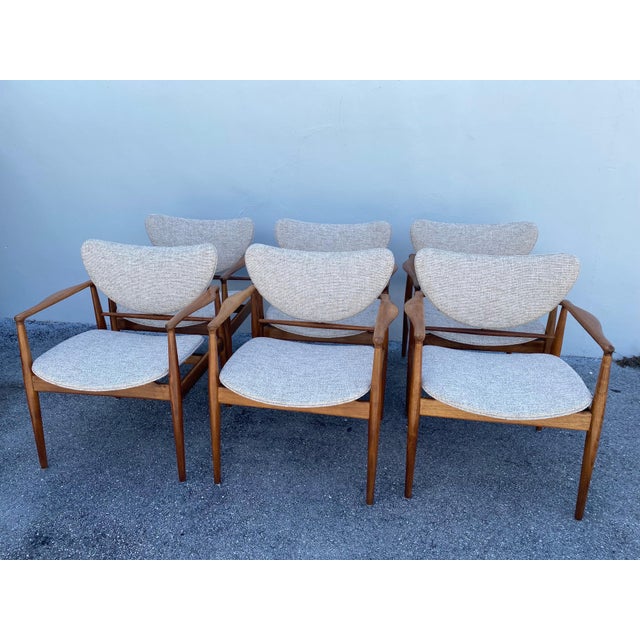 1950s Finn Juhl No. 48 Danish Modern Chairs for Baker, 1950's - A Pair For Sale - Image 5 of 18