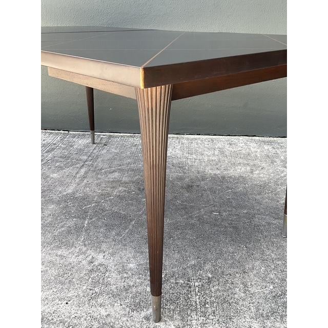 Brown Vintage Tommi Parzinger Extendable Dining Table For Sale - Image 8 of 14