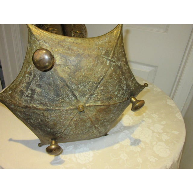 1950s 1950s Mid-Century Modern Brass Umbrella Stand For Sale - Image 5 of 6