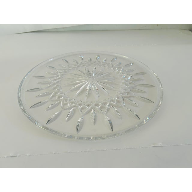 1990s 1990s Waterford Clear Crystal Cake Plate For Sale - Image 5 of 5