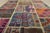 Patchwork Rug 4’1” X 5’11” Multicolor Wool Vintage Hand-Knotted Carpet For Sale - Image 10 of 14
