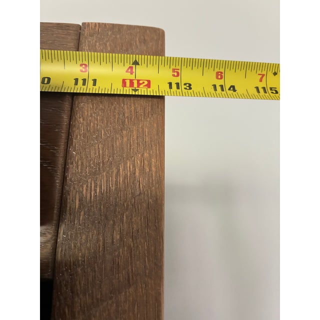 Arhaus Baumann 113" Oak Media Wall Unit With Sliding Doors For Sale - Image 15 of 17