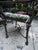 Metal Vintage Cast Aluminum 7-Piece Outdoor Dining Set, Table & 6 Chairs For Sale - Image 7 of 10