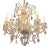 1950’s Venetian Crystal 12 Lite Chandelier For Sale