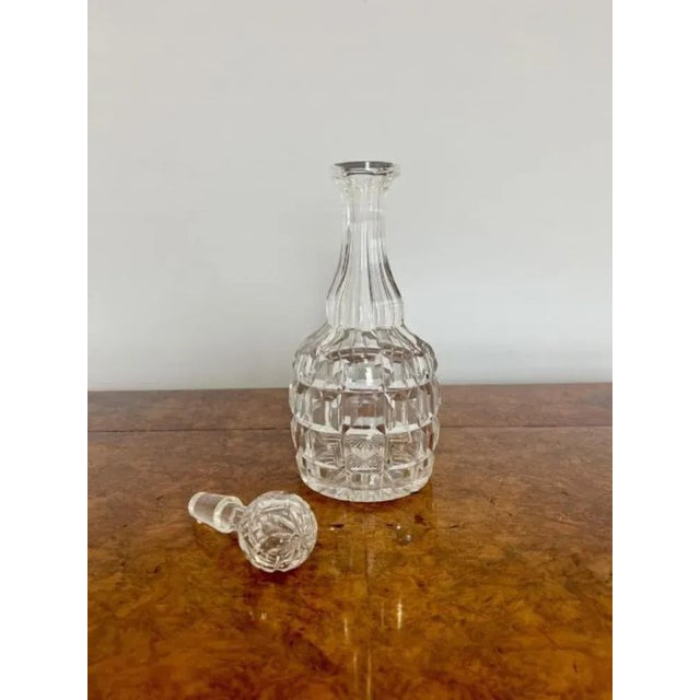 Quality antique Victorian bell shaped decanter having a wonderful bell shaped decanter with the original glass stopper D....