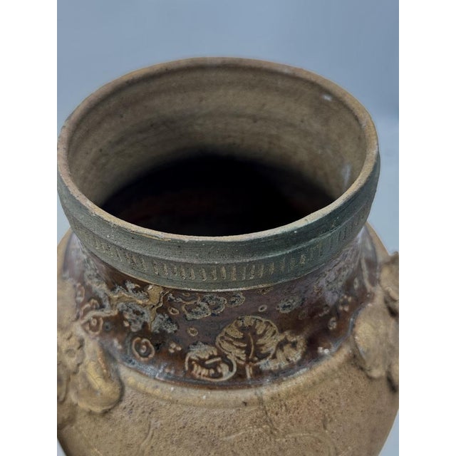 Tan Vases by Ernest Chaplet for Havilland & Cie, 1880, Set of 2 For Sale - Image 8 of 12