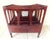 Vintage Mid Century Mahogany Wood Canterbury Magazine Rack For Sale - Image 10 of 12