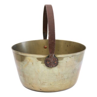 Large Antique Brass Jam Pan, 1880 For Sale