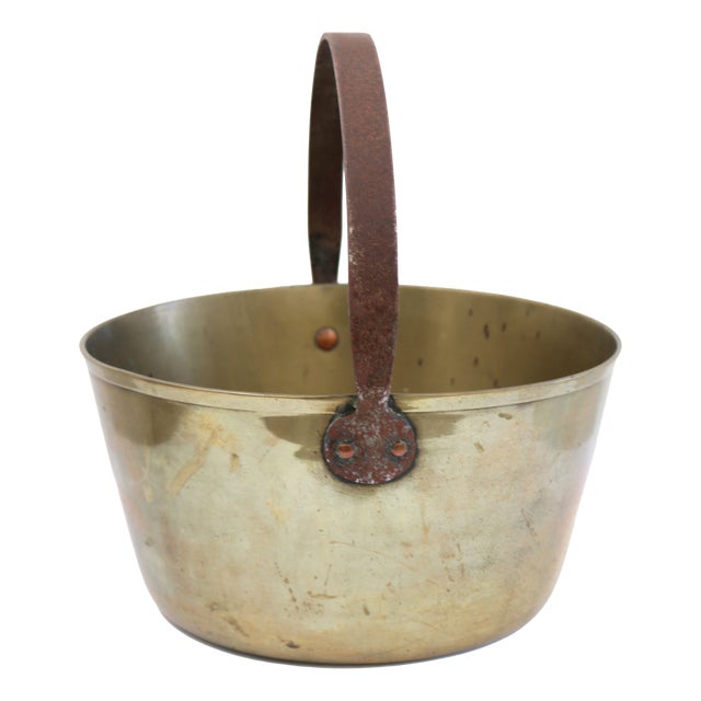 Large Antique Brass Jam Pan, 1880 For Sale