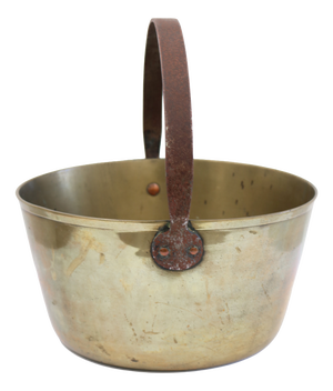 Large Antique Brass Jam Pan, 1880