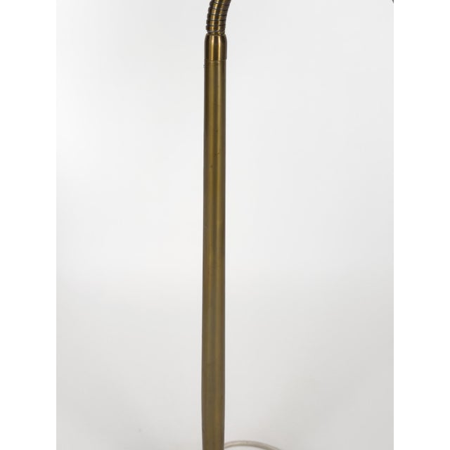 Sculptural Brass and Petrol Desk Lamp by Harald Notini for Böhlmarks, 1950s For Sale - Image 4 of 10