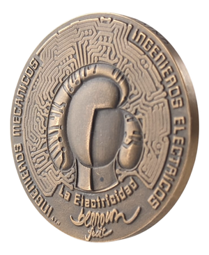 Miguel Berrocal, Opus 294 Medal, La Mecánica Electricidad Gijón, 1982, Bronze