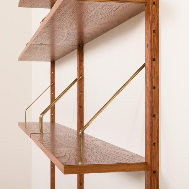 Vintage Danish Teak Wall Unit with a Desk, 1960s For Sale - Image 10 of 17