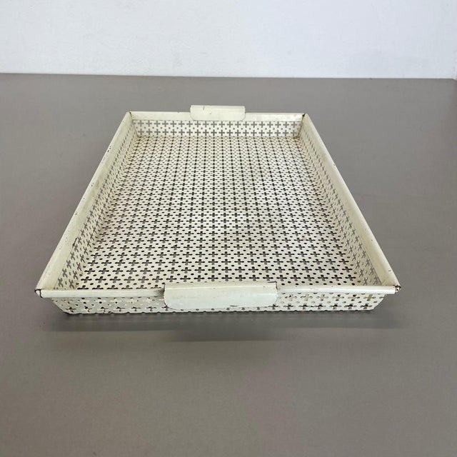 French Modernist Rigituelle Tray in Metal from Mathieu Matégot, 1950s For Sale - Image 18 of 18