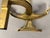 Metal Pair of Mid-Century Brass Anchor Andirons For Sale - Image 7 of 8