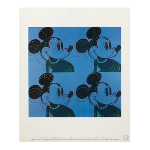 1992 the Andy Warhol Foundation Lithograph "Myths: Mickey Mouse"