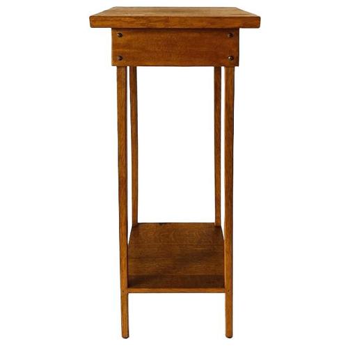 Antique Art and Crafts Pedestal Plant Table, 1890s For Sale - Image 4 of 8