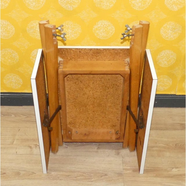 Vintage Folding Table and Chairs with Stool, 1960s, Set of 4 For Sale - Image 15 of 18