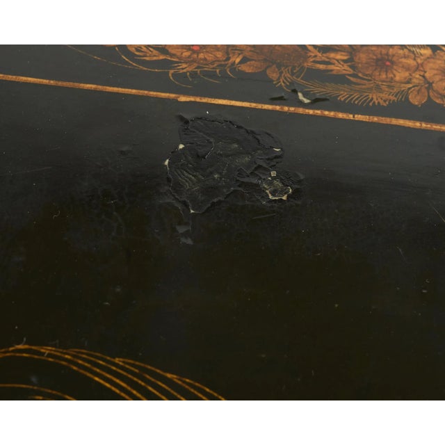English George III Style Chinoiserie Decorated Lacquer Desk For Sale - Image 18 of 18