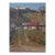 1950s Autumn Landscape Oil Painting, Ukrainian Village Art 78-58,5 For Sale