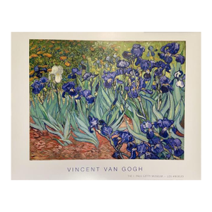 Van Gogh, "Irises"Rare Museum Poster, 1889, 2015