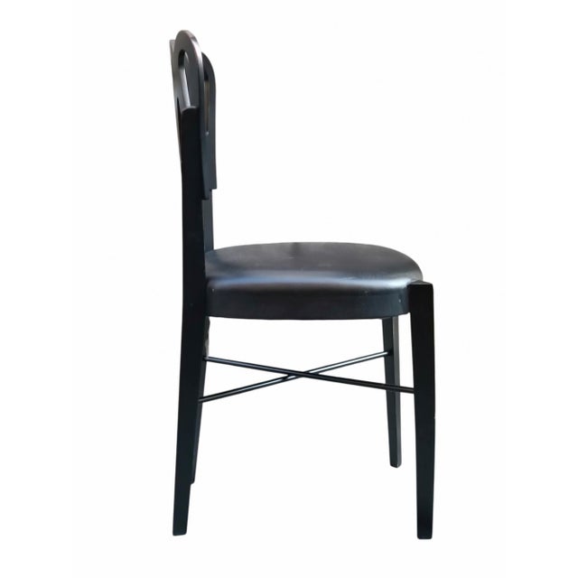 Mid-Century Modern Vintage 969 Black Chair by Gio Ponti for F.lli Montina, 1960s For Sale - Image 3 of 8