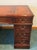 Colonial Manufacturing Leather Top Mahogany Regency Desk For Sale - Image 9 of 10