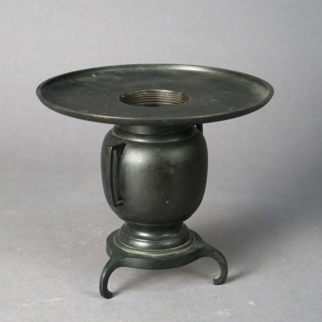 Antique Japanese Bronze Usubata Ikebanai for Flower Arranging, 19th Century For Sale - Image 10 of 12