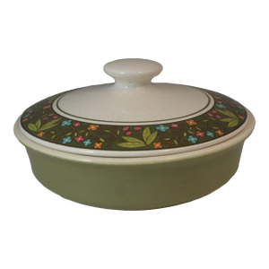 Vintage 1960s Franciscan Pottery Fashion Manor Montego Ironstone Covered Casserole