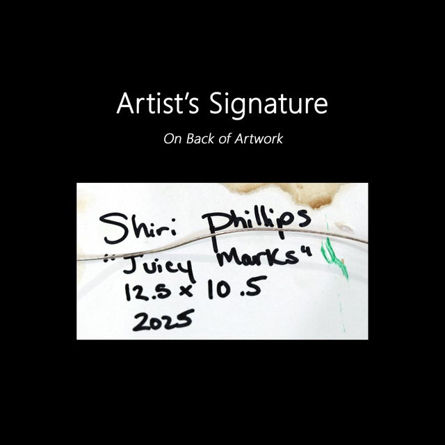 Juicy Marks - Colorful Impasto Textural Thick Paint Framed Abstract Painting by Shiri Phillips For Sale - Image 9 of 9