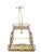 Mid 20th Century Hollywood Regency Gilt Iron Tea/Bar Cart on Wheels For Sale - Image 4 of 12