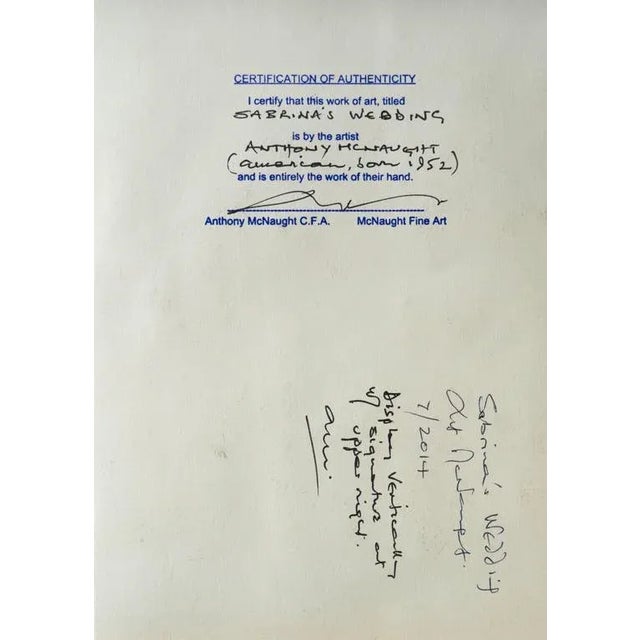 Plastic 'Sabrina's Wedding' by Anthony McNaught, 2014; California Expressionist For Sale - Image 7 of 10