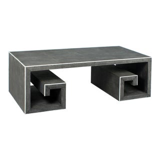 Sarreid LTD Hepburn Greek Key Coffee Table For Sale
