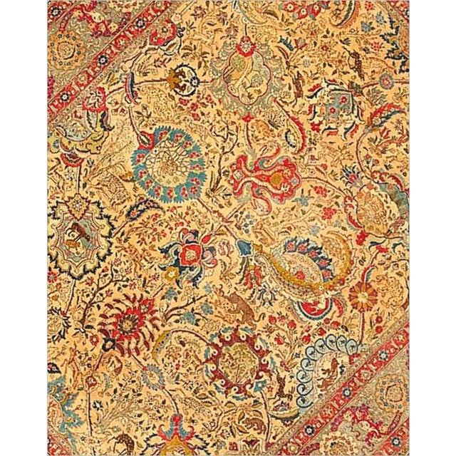 Rare signed Vintage Persian rug. 10'8"x 13'8"