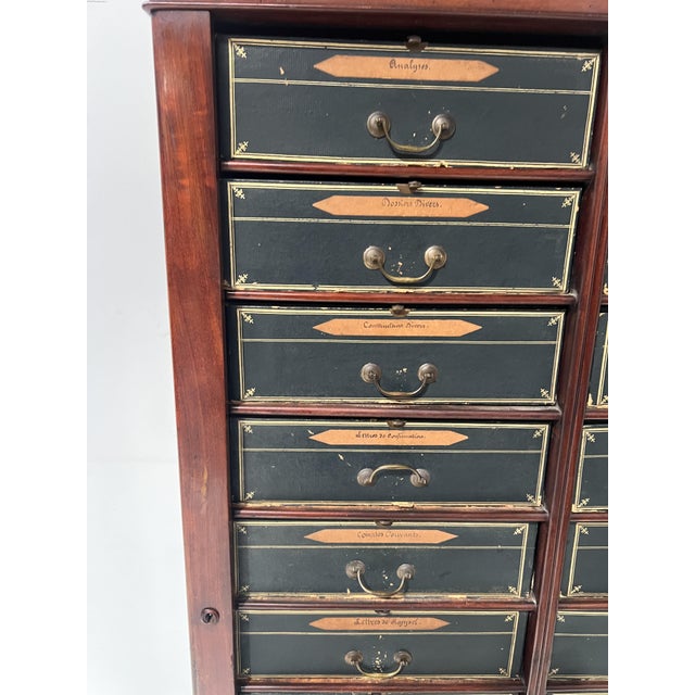 19th Century Louis Philippe Mahogany Veneer Filing Cabinet For Sale - Image 4 of 18