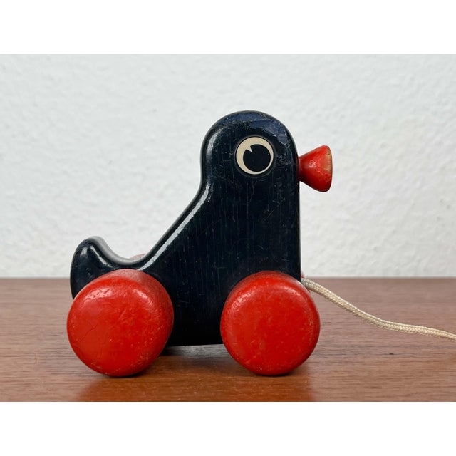 Mid-Century Modern Mid-Century Modern Children Wooden Duck Toy from Brio, Sweden, 1960s For Sale - Image 3 of 18