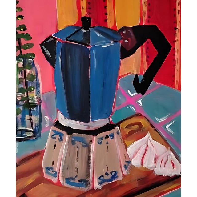 Morning Espresso. The original painting is created with acrylic on canvas using a palette knife. The size of the work is...