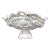Vintage Italian White Glazed Fine Ceramic Footed Oval Fruit Basket For Sale