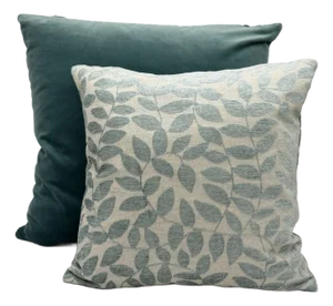 Pair of Decorative Pillow Covers -Pindler and Pindler Lottie and Coordinating Velvet