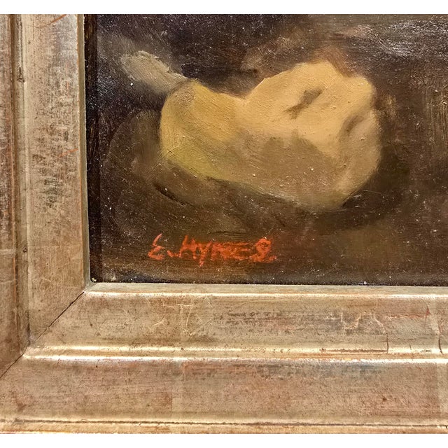 Edward Sylvester Hynes -the Pub Brawl -c.1903s Oil Painting For Sale In Los Angeles - Image 6 of 10