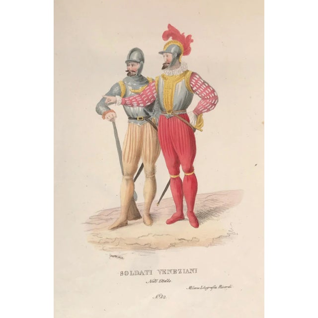 18th Century Pair of Vintage Italian Costume Prints, Circa 1700 (Set of 2) For Sale - Image 5 of 8