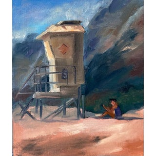 Original Fine Art Painting - Finding Shade For Sale