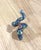 Bochic "Orient" Vintage Emerald & Fancy Sapphires Serpent Ring 18K & Silver For Sale - Image 12 of 18
