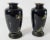 Early 20th Century Pair of Japanese Silver and Gold Wire Cloisonne Vases by Inaba For Sale - Image 4 of 12