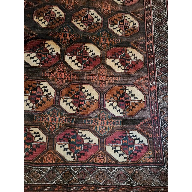 Vintage Baluchi Rug in Wool, 1960s For Sale - Image 10 of 12