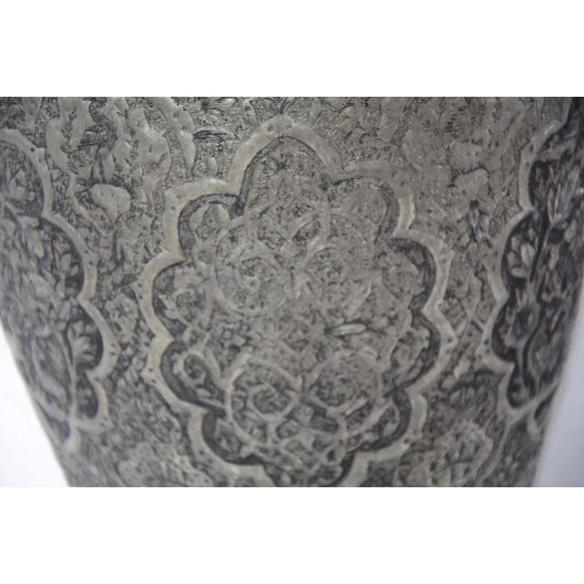 Copper Vase with Engraving, 1940s For Sale - Image 12 of 13