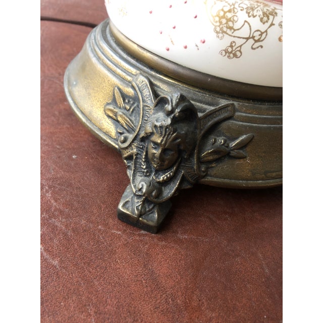 Early 20th Century French Empire Style Gilt Table Lamp For Sale - Image 10 of 11