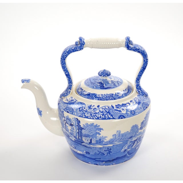 Oversized Italian Blue and White Porcelain Tea or Coffee Pot For Sale - Image 14 of 14