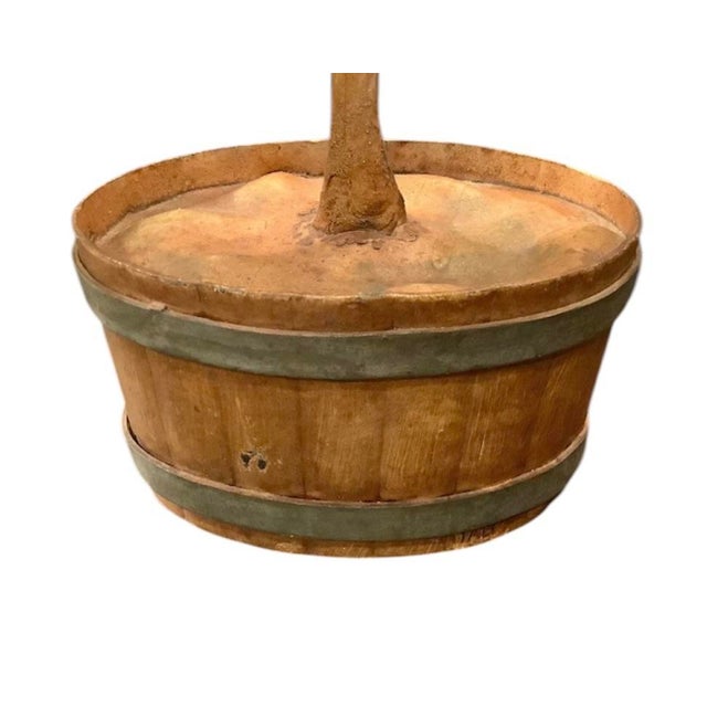 Vintage Italian Tole Espalier / Espaliered Tree Sculpture, Fruit Tree, Birds, Blossoms, & Apples, Manner of Mottahedeh For Sale - Image 9 of 10